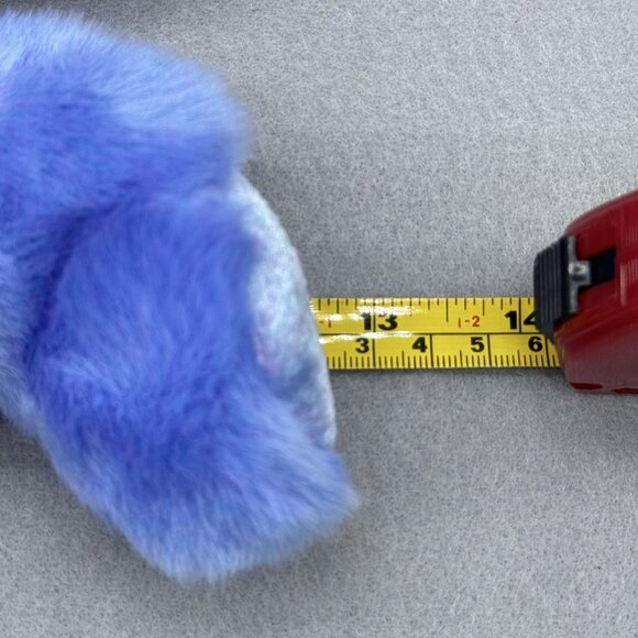 Clubby II Teddy Bear Blue Purple 1999 13" Vtg TY Beanie Buddy Plush Stuffed Toy - Picture 12 of 12